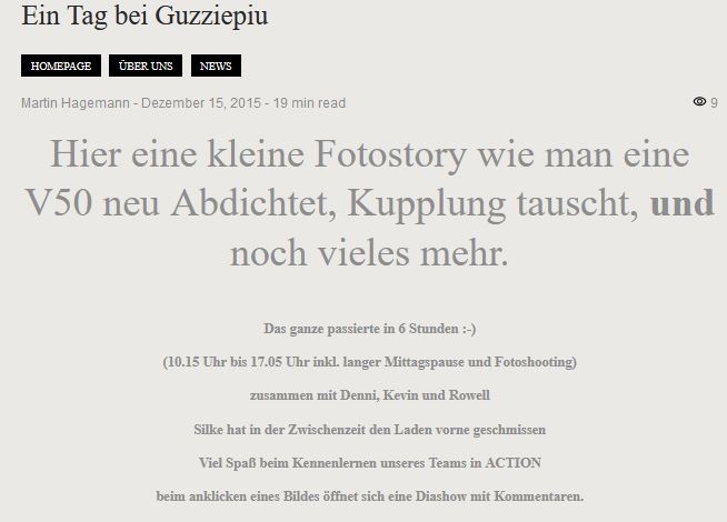 Ein Tag bei Guzziepiu