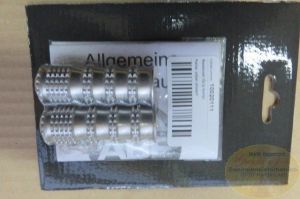 Fußrasten Set R-Grip silber
