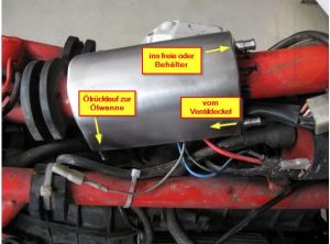 Ölabscheider V65 TT, kl. Modelle VA Spezial