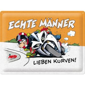 63406' , 'Blechschild MOTOmania - Echte Männer -