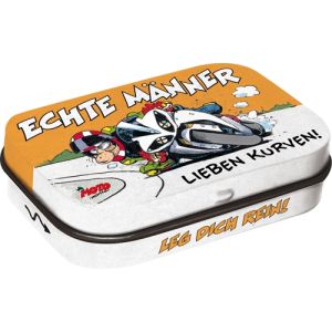 Pillendose MOTOmania - Echte Männer lieben Kurven!