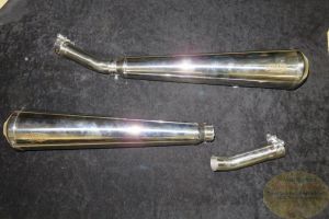 Auspuffsatz Shark Retro VA poliert