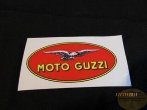 00010807' , 'Aufkleber Moto Guzzi oval 8,5 x 4 cm