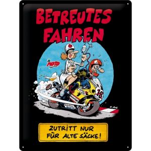 63404' , 'Blechschild MOTOmania - Betreutes Fahren