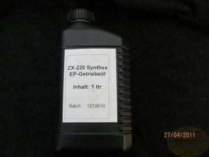 800163093' , 'Öl Getriebe ZX-220-Syntex 1 Liter Gebinde