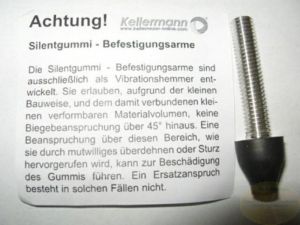 800163437' , 'Blinker Kellermann Silentgummi mit langem Gewinde 40mm